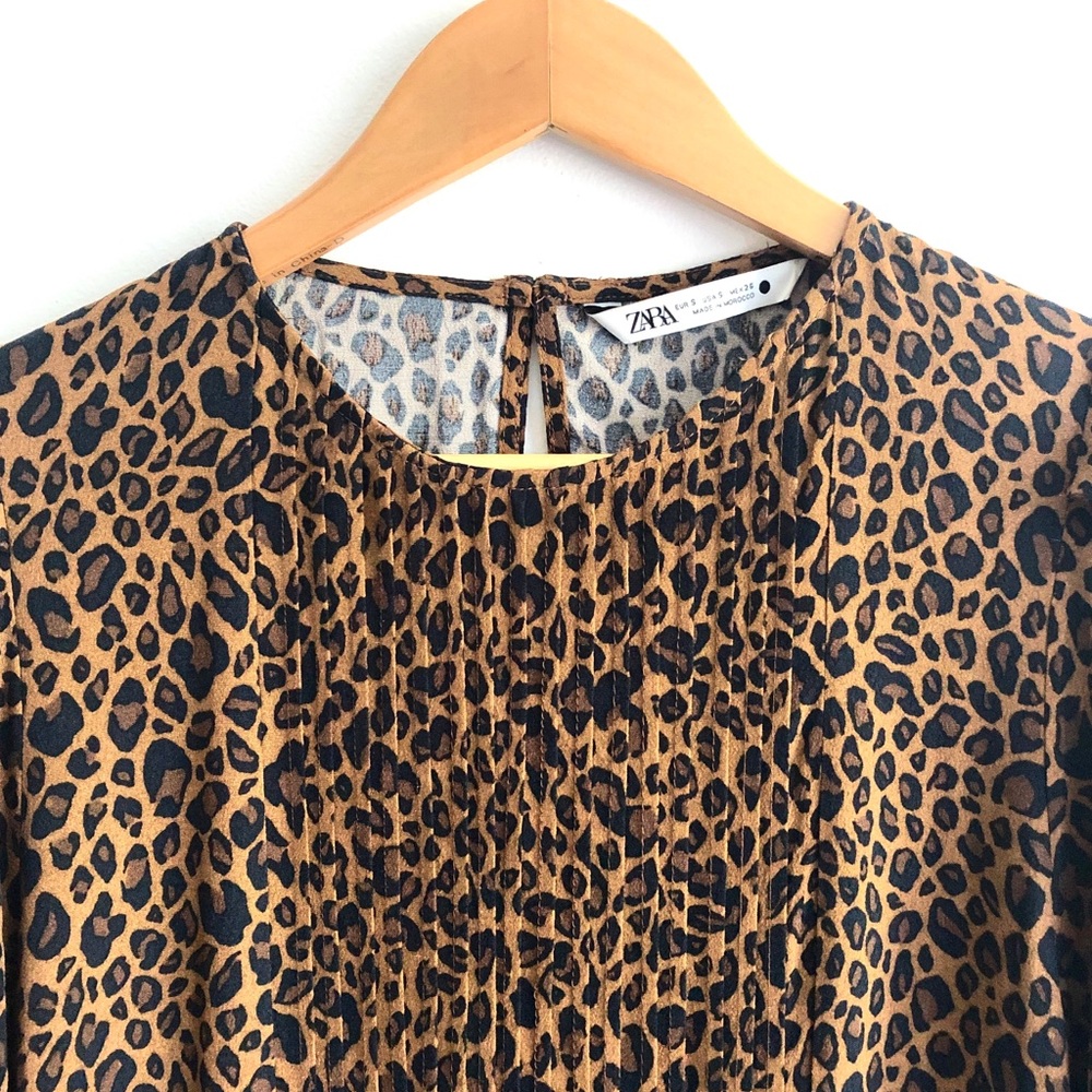 Zara Animal Print Blouse